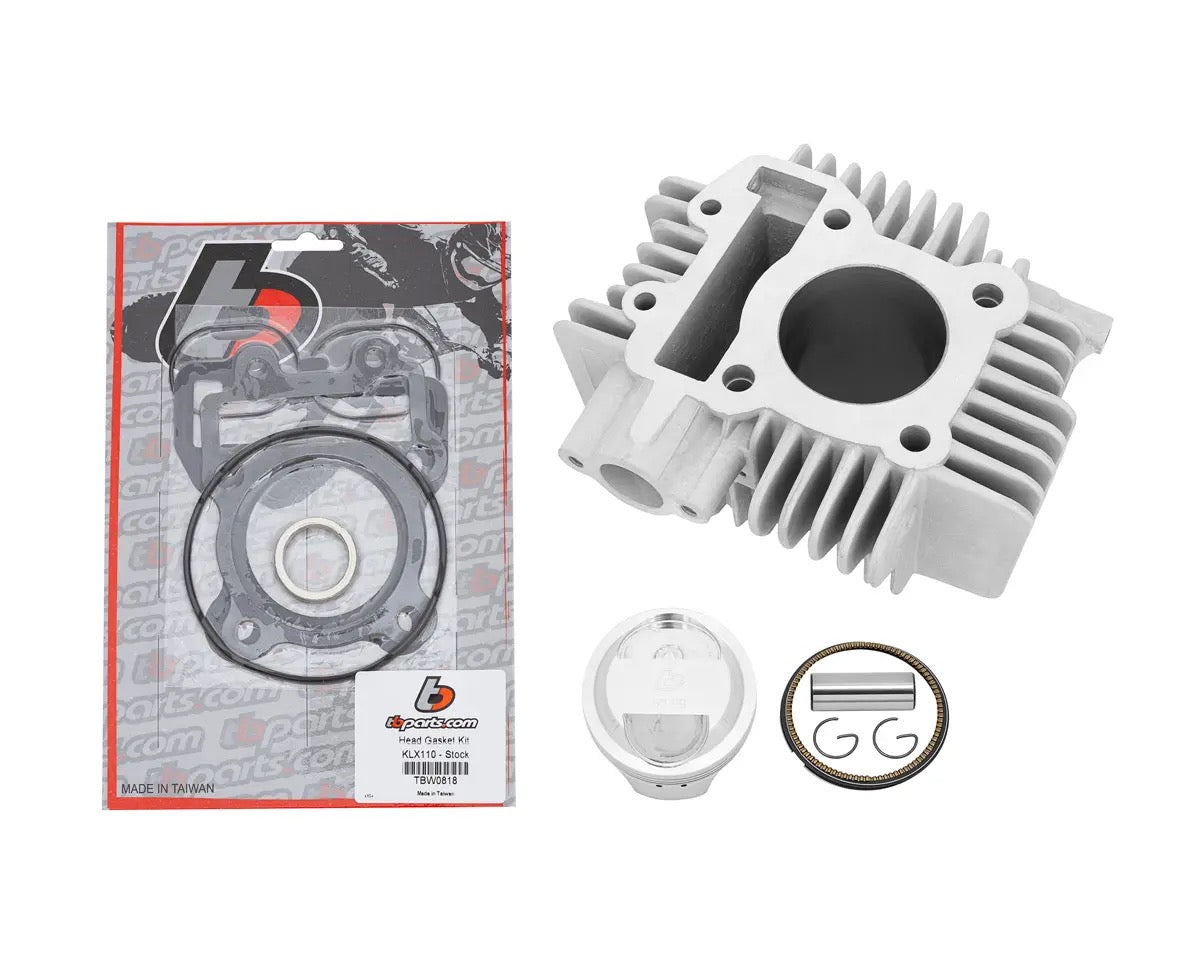 TB Parts 110cc Bore Kit, 53mm, High Compression & Forged Piston Kit - KLX110